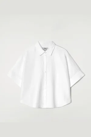 COS Camisa De Lino De Manga Corta