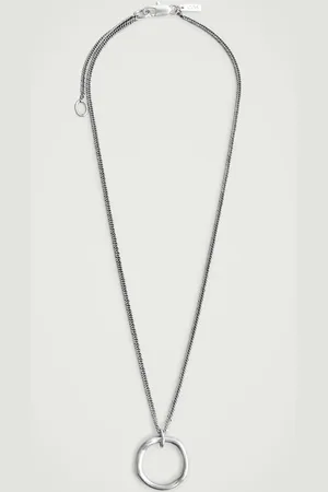 COS Collar Con Colgante Circular Martillado