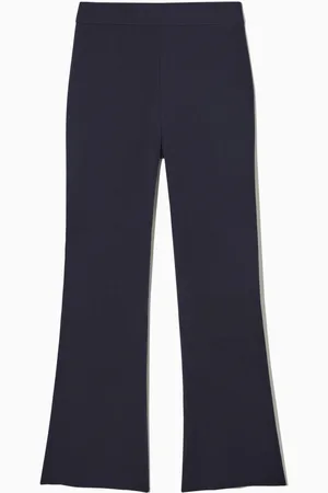 COS Flared Slitcuff Knitted Trousers in