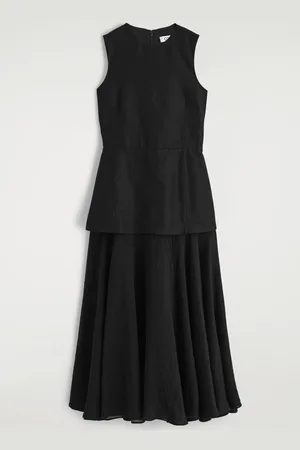 COS Vestido Midi Superpuesto Con Peplum