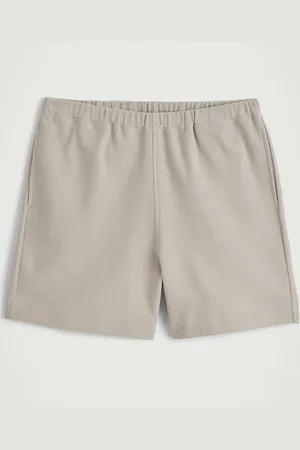 COS Pantalón Corto De Algodón Con Textura