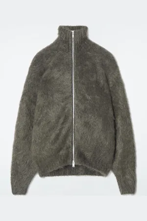 COS Chaqueta Con Cremallera De Mohair Cepillada