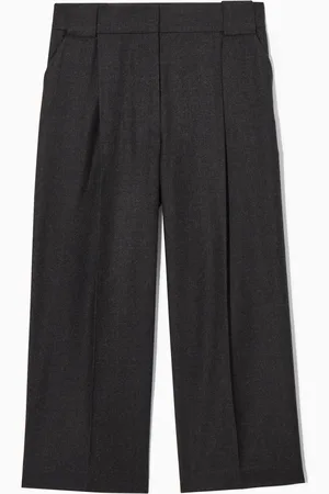 COS Pantalón Palazzo Pernera Ancha Franela Regular Fit