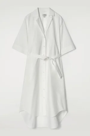 COS Vestido Camisero De Manga Corta Con Cinturón