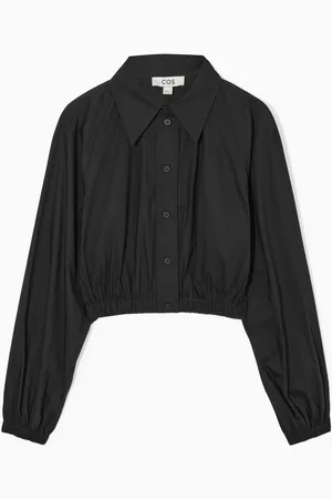 COS Camisa Cropped Elástica