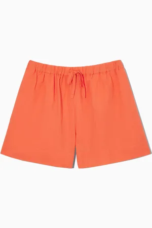COS Linen Drawstring Shorts in