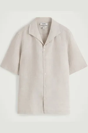 COS Camisa De Lino De Manga Corta in