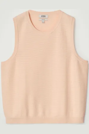 COS Camiseta De Tirantes De Punto Con Textura