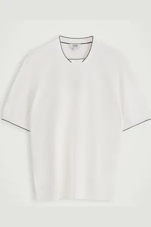 COS Camiseta De Punto Con Ribetes En Contraste