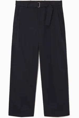 COS Pantalón Plisado De Pernera Ancha Con Cinturón