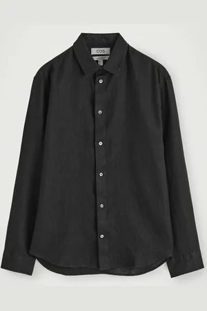 COS Camisa De Lino De Manga Larga Relaxed Fit in