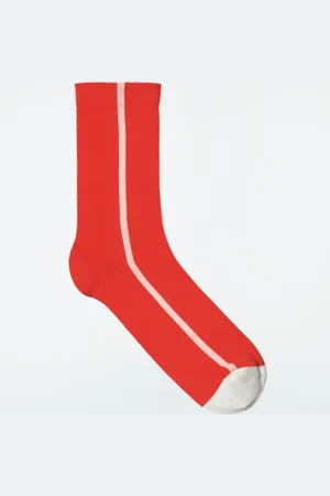 COS Calcetines De Algodón A Rayas