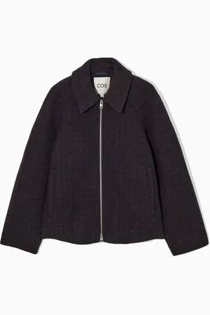 COS Chaqueta Oversize De Lana Hervida