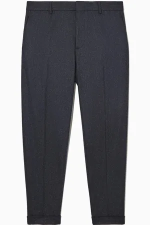 COS Pantalones De Lana Pernera Pitillo Y Bajo Vuelto