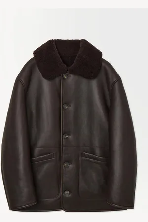 COS Cazadora De Aviador De Piel De Oveja Reversible