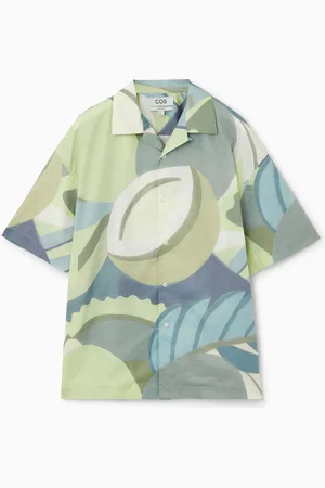 COS Camisa Oversize Estampada De Manga Corta