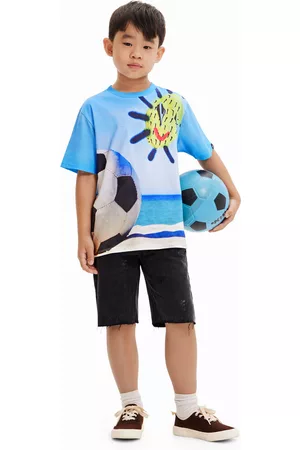 Desigual Niños Camisetas y Tops - Camiseta fotográfico fútbol