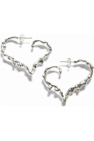Desigual Pendientes corazón baño plata Zalio - - U