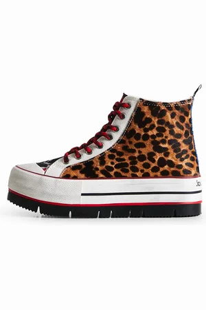 Desigual Sneakers altas plataforma print animal - - 36