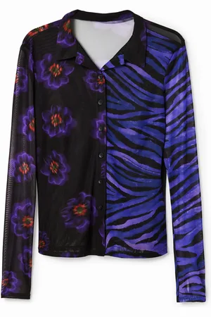 Desigual Camisa tul cebra flores - - S