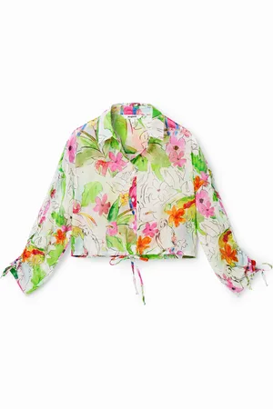 Desigual Camisa corta fruncido - - L