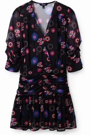 Desigual Vestido corto drapeado M. Christian Lacroix - - L