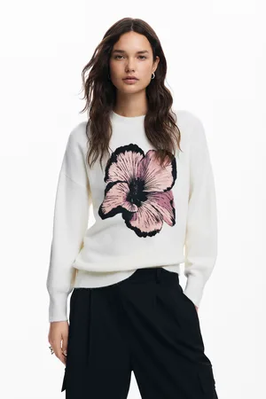Desigual Jersey flor contraste - - L