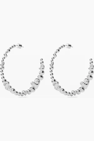 Desigual Pendientes aro corazones bañado en plata Zalio - - U