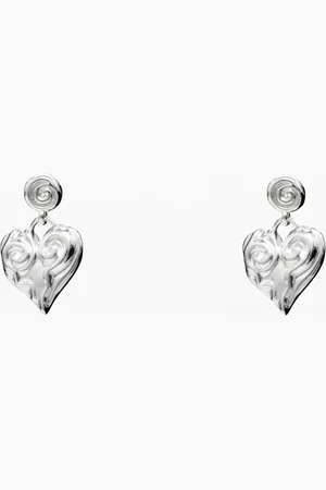 Desigual Pendientes corazón baño plata Zalio - - U