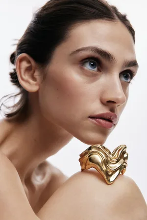 Desigual Brazalete corazón baño oro Zalio - - U