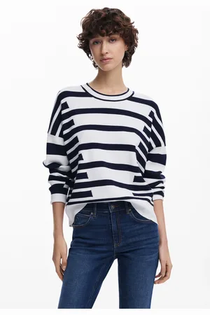 Desigual Jersey Jacquard franjas - - L