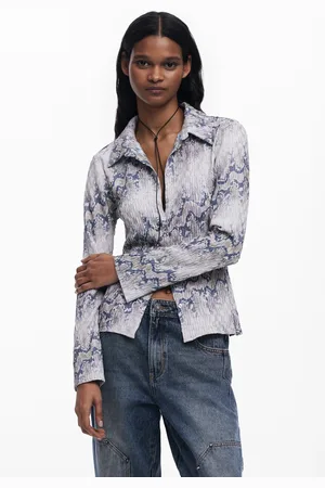Desigual Camisa fluida serpiente - - L