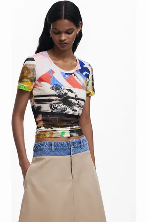 Desigual Camiseta estampado collage - - L