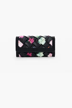 Desigual Monedero trenzado flores grande - - U