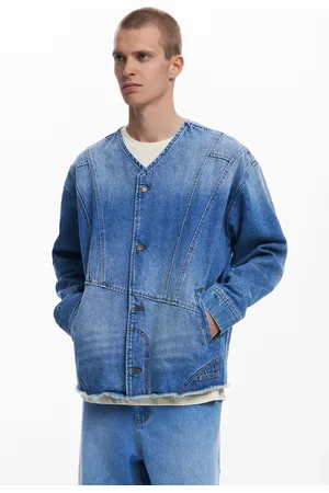 Desigual Chaqueta denim patchwork - - L