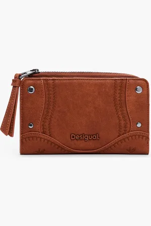 Desigual Monedero efecto piel bordado mediano - - U