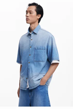 Desigual Camisa denim costuras - - L