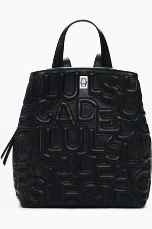 Desigual Mochila mediana letras 3D - - U