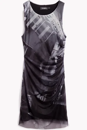 Desigual Vestido mini drapeado - - L