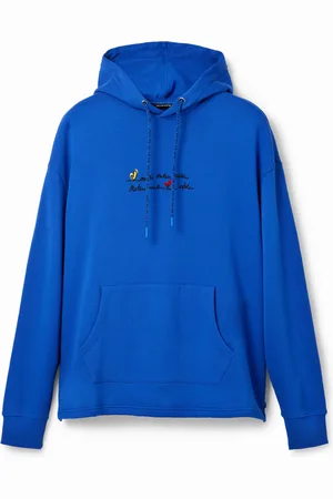 Desigual Sudadera capucha mensaje bordado - - L