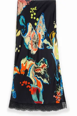 Desigual Falda slim midi estampada - - L
