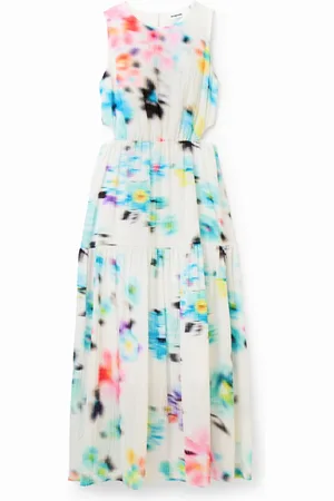 Desigual Vestido largo cut- - WHITE - L