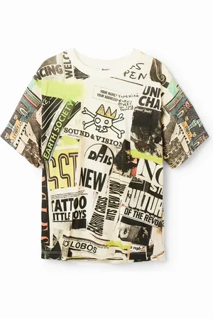 Desigual Camiseta manga corta periódico - - 5/6