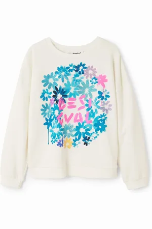 Desigual Sudadera flores logo - - 3/4