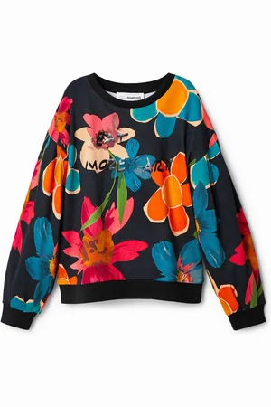 Desigual Sudadera oversize floral - - 3/4