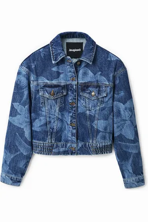 Desigual Chaqueta vaquera flores - - S