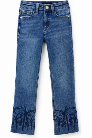 Desigual Vaqueros flare long bordados - - 11/12