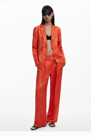 Desigual Pantalón largo liso bordado - - L