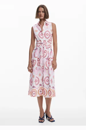 Desigual Vestido midi lazada estampado - - L