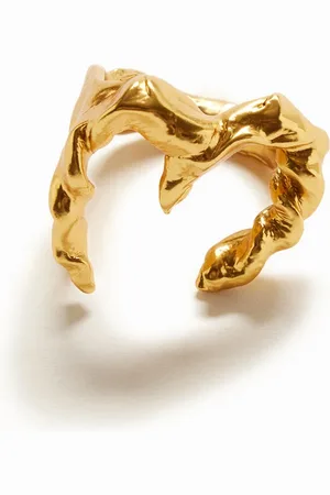 Desigual Anillo letra M baño oro Zalio - - L